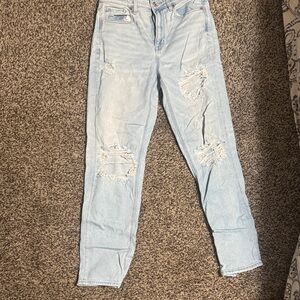 Light Blue Distressed Women Jeans